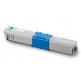 OKI 44973535, kompatibilní toner, C301, C321, 1500 stran, cyan - azurová