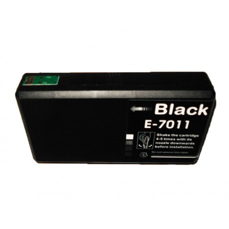 EPSON T701140, kompatibilní cartridge, T7021, C13T70114010, 62 ml, Black - černá