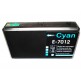 EPSON T701240, kompatibilní cartridge, T7022, C13T70124010, 32 ml, Cyan - azurová