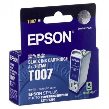 EPSON T007 BK, kompatibilní cartridge, 16ml, black-černá 
