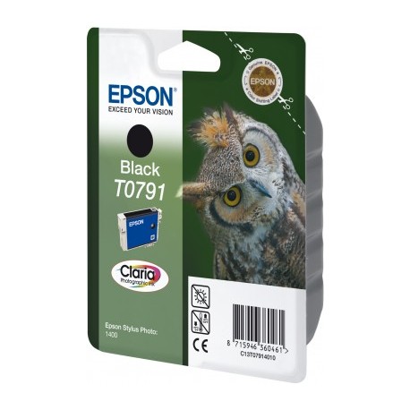 EPSON T0791 BK (EASY - CHANGE), kompatibilní cartridge, 17ml, black-černá 