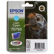 EPSON T0795 LIGHT C (EASY - CHANGE), kompatibilní cartridge, 17ml, Light Cyan-světle 
