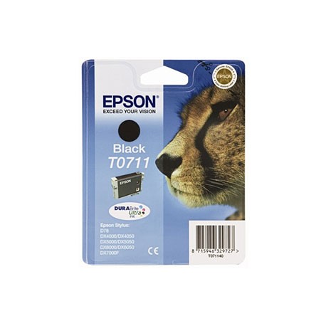 EPSON T0711, kompatibilní cartridge, T0891 Stylus BK, 15ml, black - černá