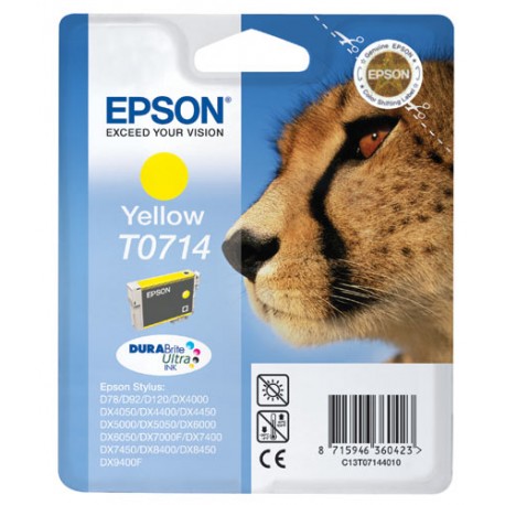 EPSON T0714, kompatibilní cartridge, T0894 Stylus Yellow, 12ml, yellow - žlutá
