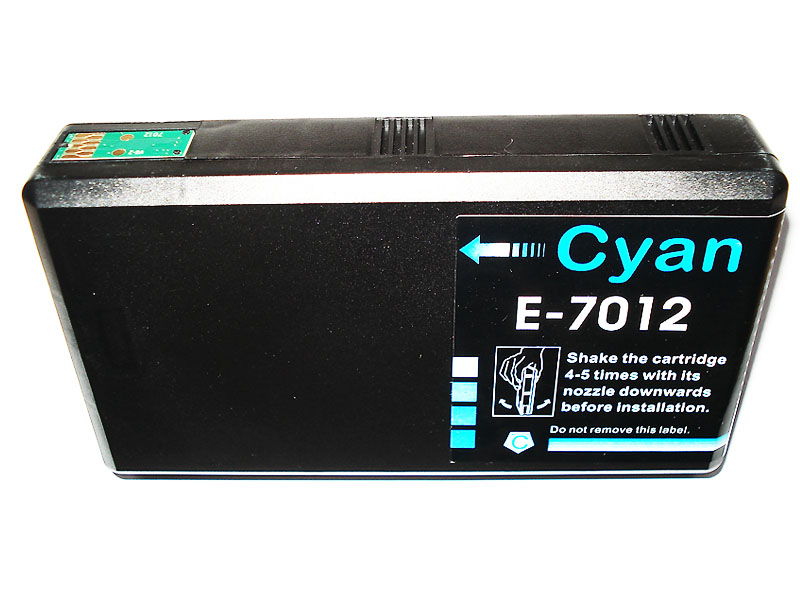 EPSON T701240, kompatibilní cartridge, T7022, C13T70124010, 32 ml, Cyan - azurová