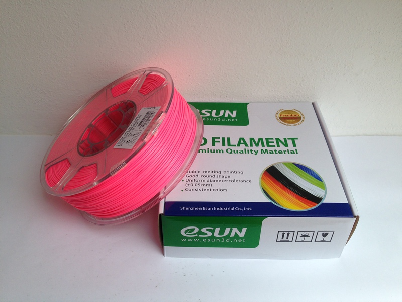 Esun3d tisková struna ABS, 1,75mm, luminous red - zářivě červená, 1kg/role