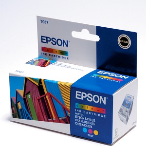 EPSON T037 COL, kompatibilní cartridge, 8.5ml, color-barevná