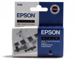 EPSON T038 BK, kompatibilní cartridge, 10.5ml, black-černá