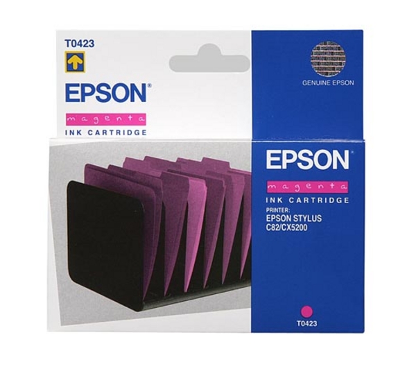 EPSON T0423 M, kompatibilní cartridge, 16ml, magenta-purpurová