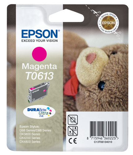 EPSON T0613 Stylus Magenta, kompatibilní cartridge, 18ml, High Capacity, purpurová, bts.