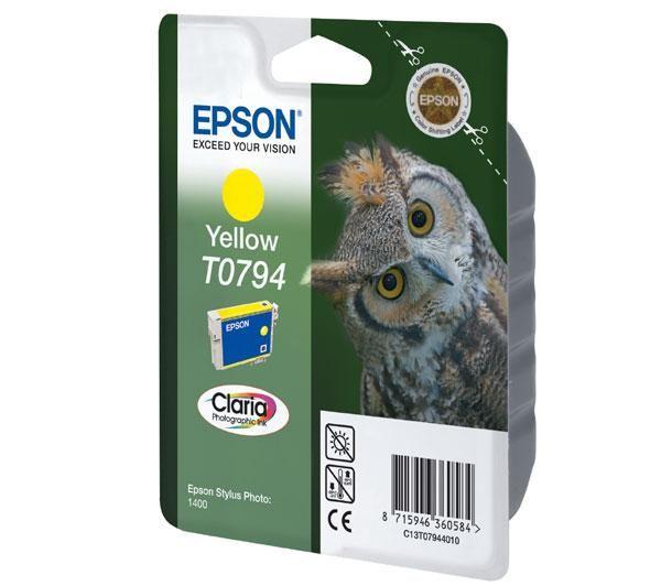 EPSON T0794 Y (EASY - CHANGE), kompatibilní cartridge, 17ml, yellow-žlutá