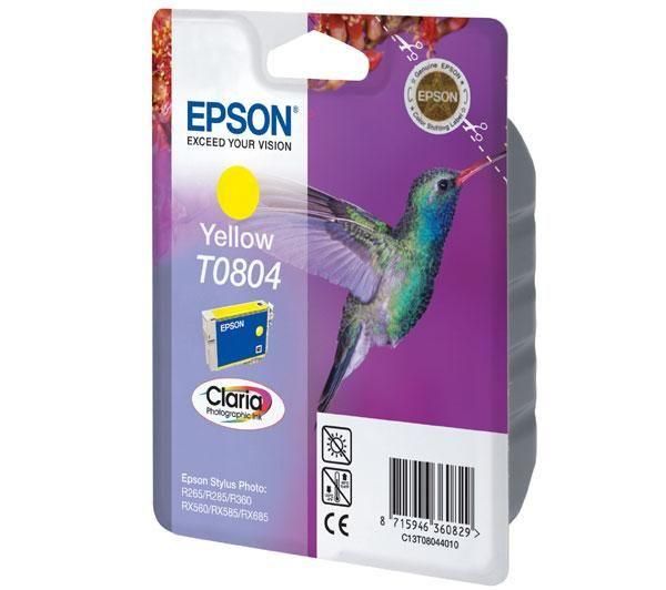 EPSON T0804 Y, kompatibilní cartridge, 15ml, yellow-žlutá