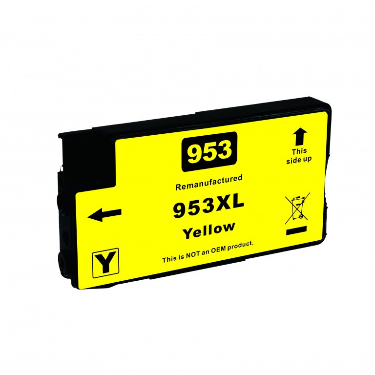 Cartridge HP 953XL (953 XL, F6U18AE) kompatibilní kazeta ,žlutá, yellow, HP Officejet Pro 7720/7740/8400 - 30 ml