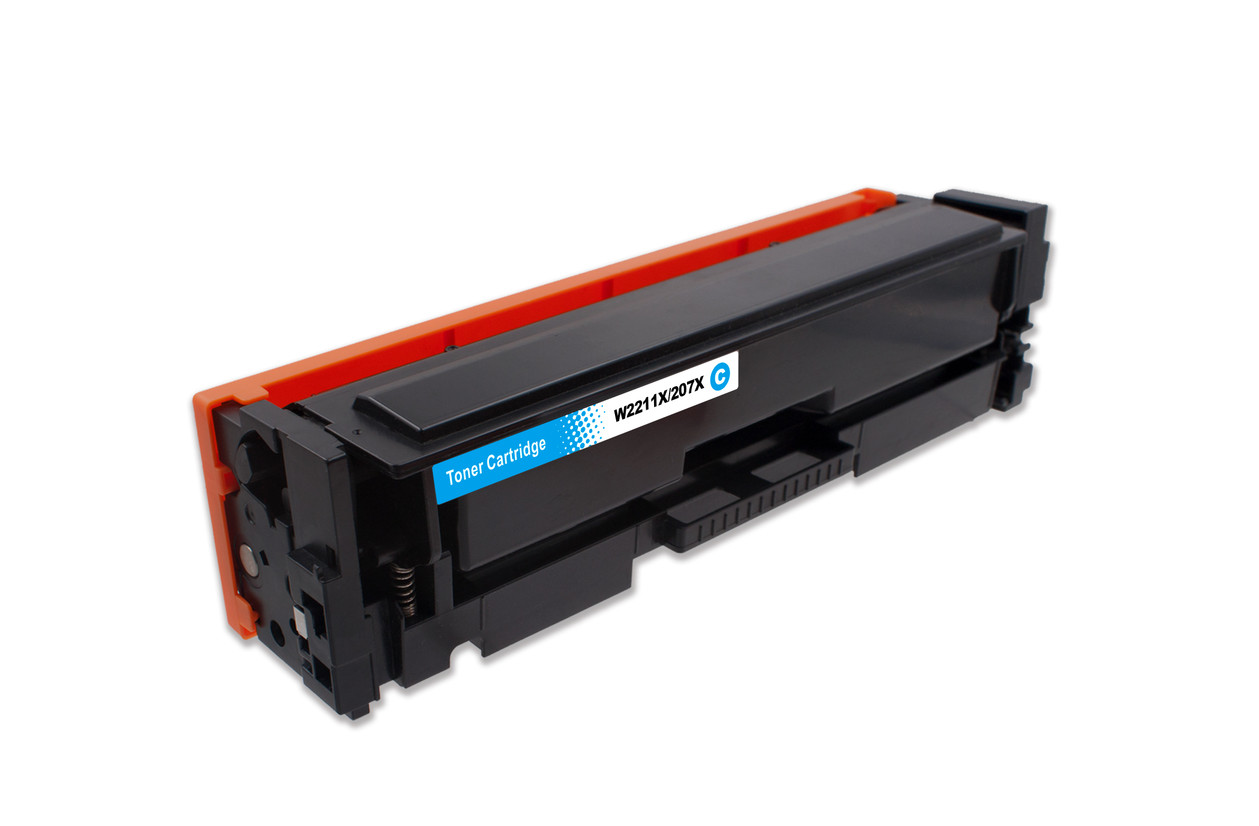 HP W2211X, 207X kompatibilní toner, S ČIPEM, M255, M282, M283 , 2450 stran, Cyan