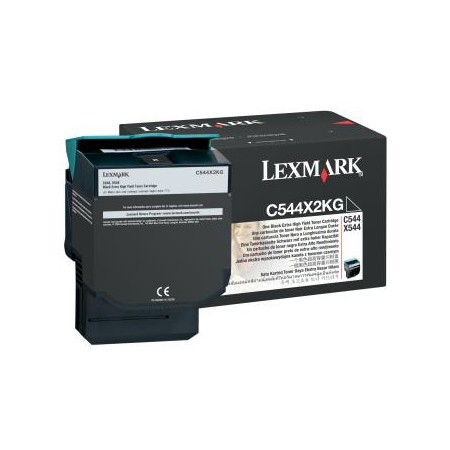Lexmark C544X1KG, kompatibilní toner, C544, X544, C546, X546, 6000 stran, Black - černý