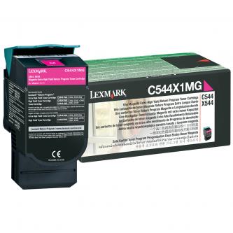 Lexmark C544X1CG, kompatibilní toner, C544, X544, C546, X546, 4000s, MAGENTA, purpurová